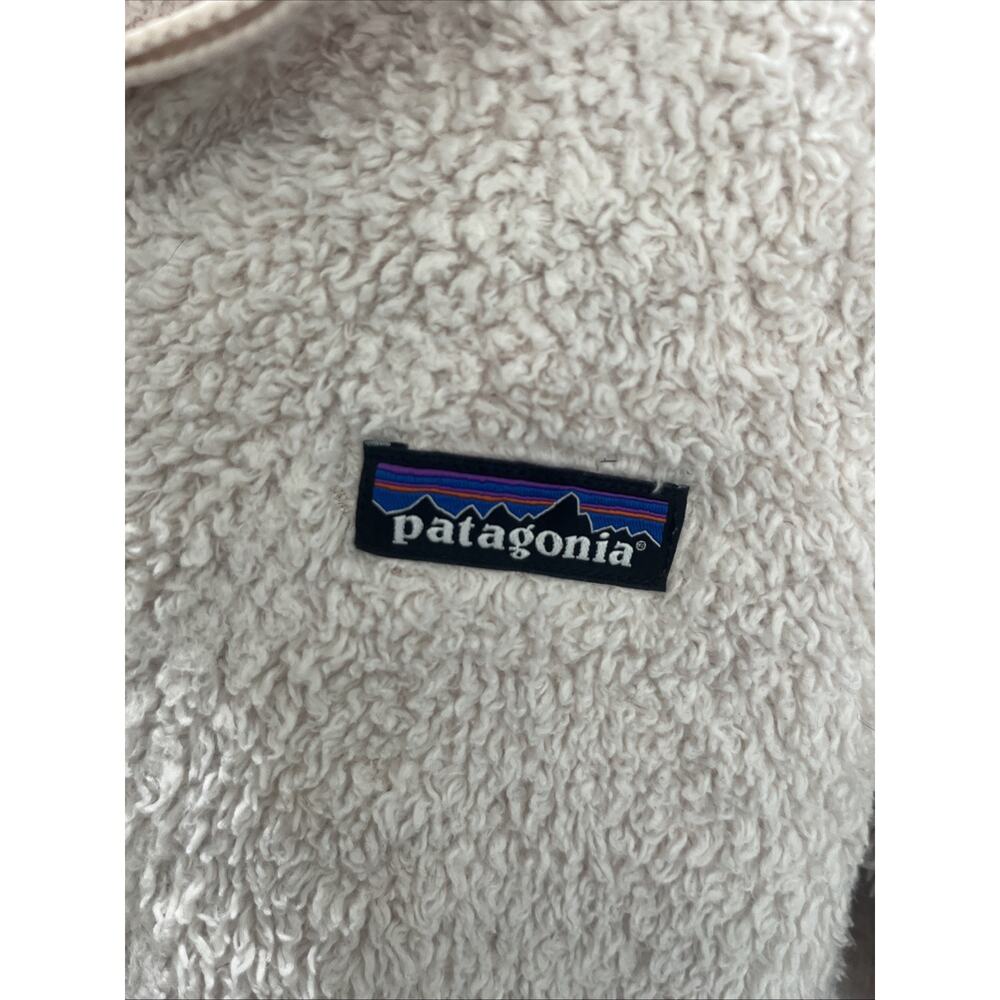 Patagonia Los Gatos Fleece Sweater Beige 1/4 Zip Pullover Women XS Mock Neck - Picture 4 of 10